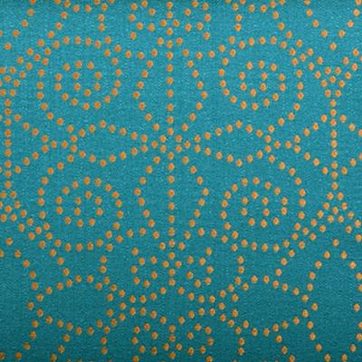 Duralee 71047 594 in Enchanted: Peacock - Grey - Brown Drapery-Upholstery Polyester Fire Rated Fabric Circles and Swirls NFPA 260   Fabric
