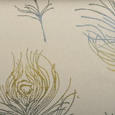 Duralee 71057 11 in Enchanted: Peacock - Grey - Brown Drapery-Upholstery Polyester  Blend Birds and Feather   Fabric