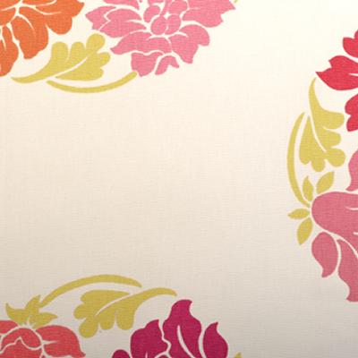 Duralee 72060 122 in Enchanted: Citrus - Neutral Drapery-Upholstery Cotton Flower Bouquet   Fabric