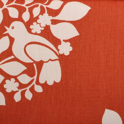 Duralee 72061 346 in Enchanted: Citrus - Neutral Drapery-Upholstery Cotton Birds and Feather   Fabric