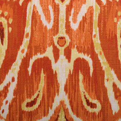 Duralee 72066 34 in Enchanted: Citrus - Neutral Drapery-Upholstery Cotton Ikat  Fabric