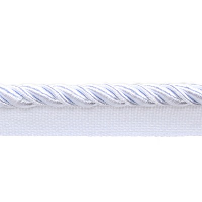 Europatex Trimmings Aster Pure White Lip Cord in BOUQUET COLLECTION White NA White Trims Cord