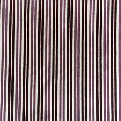 Europatex Aurora Mauve Burgundy Velvet in Aurora Purple Upholstery Polyester Small Striped Ribbed Striped Striped Striped Velvet 