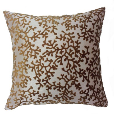 Europatex Coral Pillow Bronze in Coral Pillows Gold All the Pillows