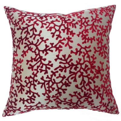 Europatex Coral Pillow Burgundy in Coral Pillows All the Pillows
