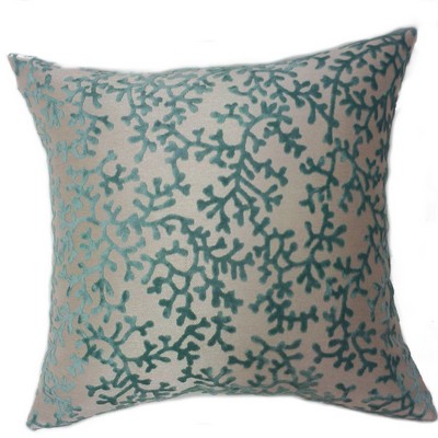 Europatex Coral Pillow Teal in Coral Pillows All the Pillows