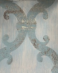 Dazzle Damask Teal Gold by   