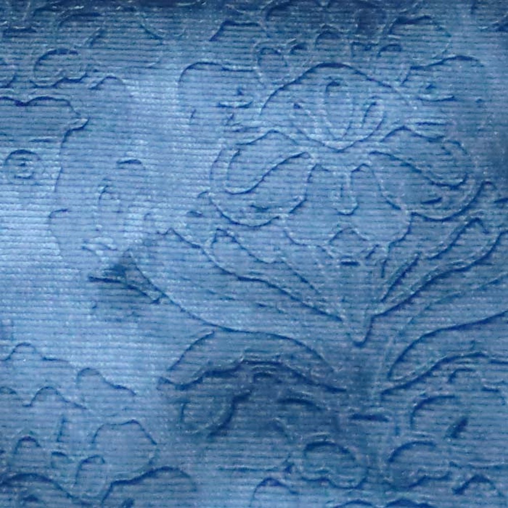 Elegance C Floral Damask Navy Fabric
