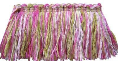 Europatex Trimmings Hopper Fuchsia in Clubhouse Pink Polyester Pink TrimsBrush Fringe