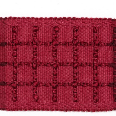 Europatex Trimmings Huanta Cranberry in Helsinki Red Polyester Red Trims Trim Border