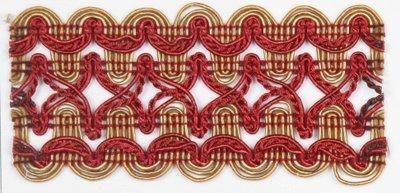 Europatex Trimmings Isere Treasure in Les Marches Red NA Beige Trims Trim Border