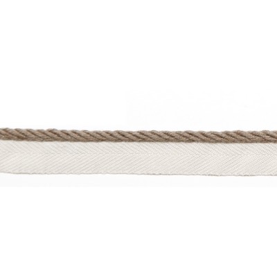 Europatex Trimmings Le Lin Micro Cord Grain in Le Lin Green Linen  Blend Brown  Trims Cord
