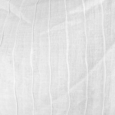 Europatex Mercer White in Pavonia Mercer Sheer Polyester Fire Rated Fabric NFPA 701 Flame Retardant Flame Retardant Sheer Pavonia MercerExtra Wide Sheer Checks and Striped Sheer 
