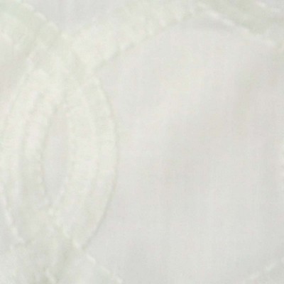 Europatex Nantucket White in 2017 New White Multipurpose Polyester Embroidered Linen Lattice and Fretwork 