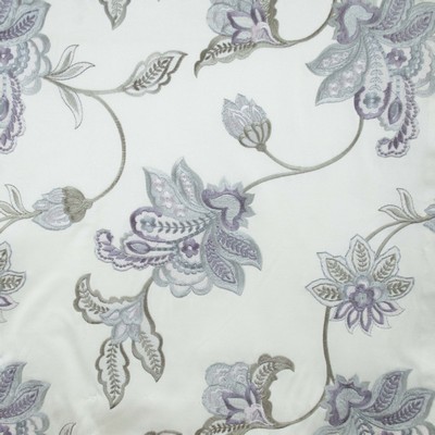 Europatex Serenity A Silver in 2017 Fabrics Silver Polyester  Blend Jacobean Floral 