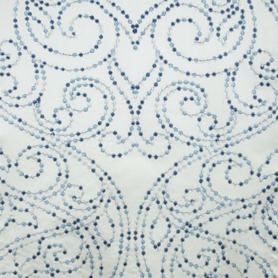 Europatex Serenity B Blue in 2017 Fabrics Blue Polyester  Blend Scroll 