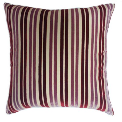 Europatex Stripe Pillow Mauve Burgundy in Stripe Pillows All the Pillows
