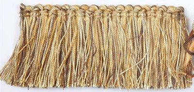 Europatex Trimmings Termoli Field in Canali Yellow NA Brush Fringe