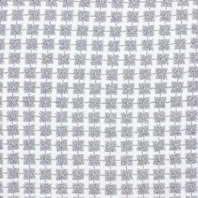 Europatex Twinkle Silver Daphne Twinkle Silver Sheer Polyester Polyester Crewel and Embroidered  Lace  Embroidered Sheer  Extra Wide Sheer  Wide Widths for Events Fabric