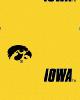 Foust Textiles Inc Iowa Hawkeyes Cotton Print - Yellow 