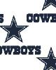 Foust Textiles Inc Dallas Cowboys Cotton Print White