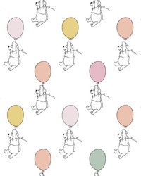 Pooh Balloon White by  Foust Textiles Inc 