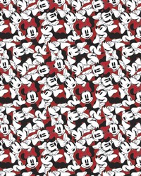 Minnie Mouse Tossed Stack Red by  Foust Textiles Inc 