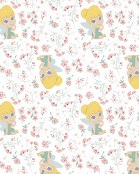 Tinkerbell Neverland Gardens White by  Foust Textiles Inc 