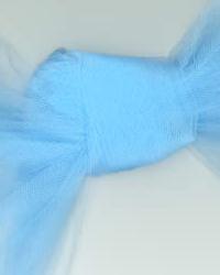 Foust Textiles Inc Tulle 54 T54 Cotillion Blue Fabric