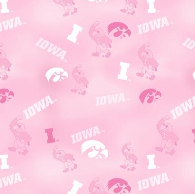 ncaa,college,iowa,iowa hawkeyes,university of iowa,iowa hawkeyes fabric,hawkeyes fabric,iowa hawkeyes quilting fabric,sports fabric,pink, pink fabric,pink iowa hawkeyes fabric,IA-128,254778,Pink Iowa Hawkeyes Cotton Print
