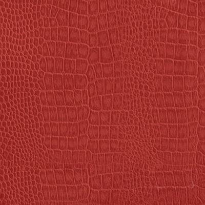 Garrett Leather Mystique Croco Harvest Leather in Mystique Croco Red Upholstery Enhanced  Blend Fire Rated Fabric Embossed Leather Italian Leather  Fabric