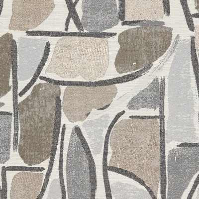 Gum Tree Daydream Granite in new 2022 2nd batch Grey Polyester  Blend Fire Rated Fabric Geometric   Fabric
