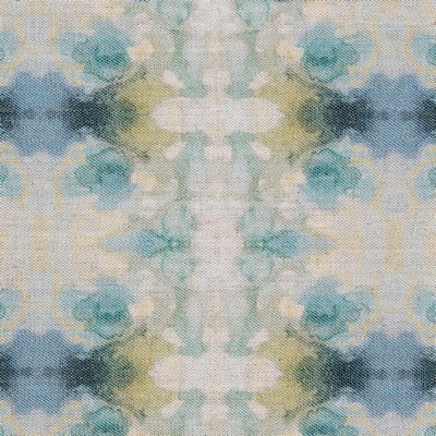 Gum Tree Everlasting Lagoon in new2021 Polyester  Blend Fire Rated Fabric Abstract  Ethnic and Global   Fabric