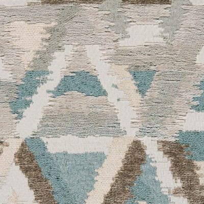 Gum Tree Josephine Cement in new2021 Polyester  Blend Fire Rated Fabric Contemporary Diamond  Navajo Print   Fabric