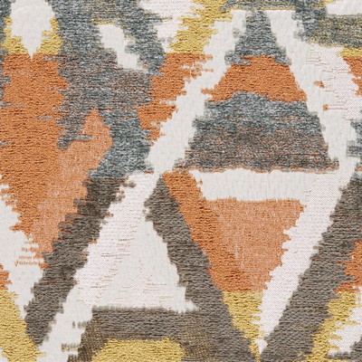 Gum Tree Josephine Melon in new2021 Polyester  Blend Fire Rated Fabric Contemporary Diamond  Navajo Print   Fabric