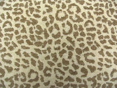 Gum Tree Leopardo Sand in Hanging Samples 2009 Beige Upholstery Rayon  Blend Patterned Chenille   Fabric