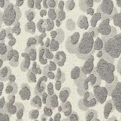 Gum Tree Lynx Gray in new 2022 2nd batch Grey Rayon  Blend Fire Rated Fabric Animal Print   Fabric