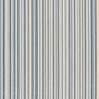 Gum Tree Southport Denim in new2021 Blue Polyester  Blend Fire Rated Fabric Striped Textures  Fabric
