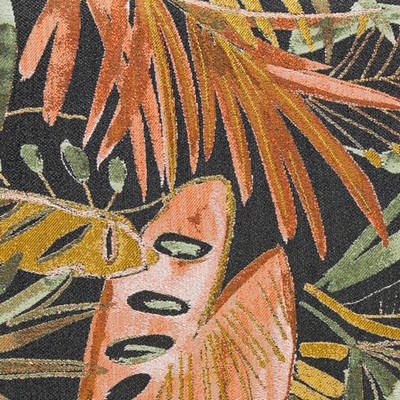 Gum Tree Tahitian Mango in new 2022 2nd batch Orange Polyester  Blend Fire Rated Fabric Tropical  Classic Tropical   Fabric