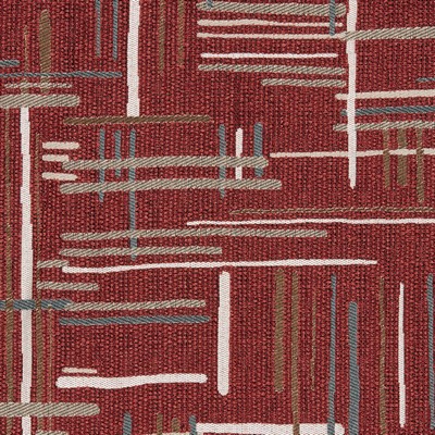 Gum Tree Teagan Ruby in new2021 Red Polyester  Blend Fire Rated Fabric Geometric  Geometric   Fabric