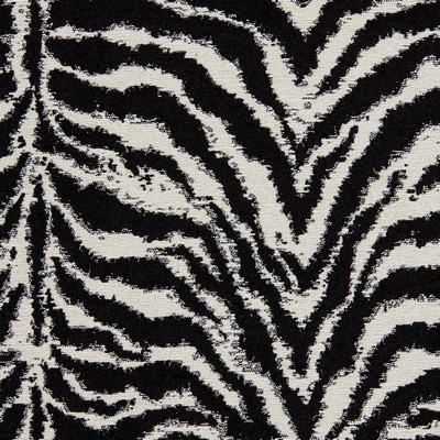 Gum Tree Tigre Onex in new 2022 2nd batch Black Rayon  Blend Fire Rated Fabric Animal Print  Patterned Chenille   Fabric
