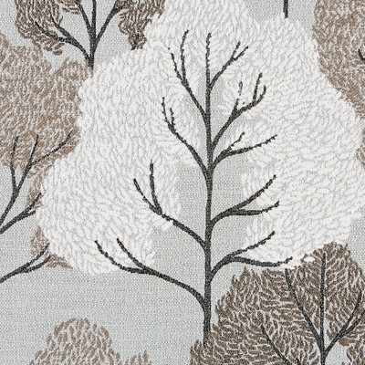 Gum Tree Trees Wintersky in new2021 White Polyester  Blend Fire Rated Fabric Leaves and Trees   Fabric