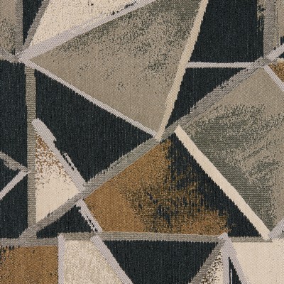 Gum Tree Trifecta Coffee in new2021 Brown Polyester  Blend Fire Rated Fabric Geometric   Fabric