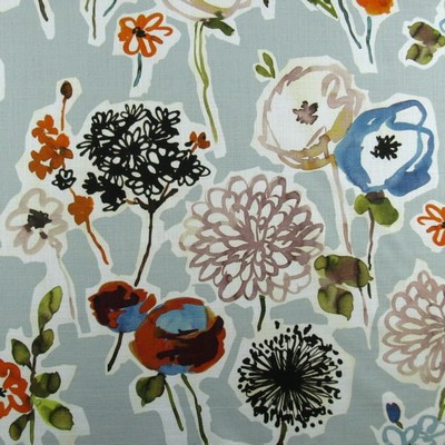 Hamilton Fabric Gatsby Mist in Feb 2022 Blue Cotton Large Print Floral  Abstract Floral   Fabric