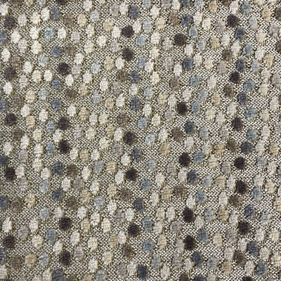 Hamilton Fabric Bacchus Pebble in NoImage Grey Polka Dot  Contemporary Velvet   Fabric