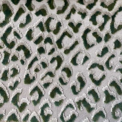 Hamilton Fabric Ocelot Jade in NoImage Green Multipurpose Viscose  Blend Fire Rated Fabric Animal Print  Animal Print Velvet   Fabric