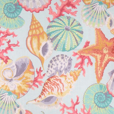 Hamilton Fabric Seaside Ocean in 2017 Blue Cotton Sea Shell  Classic Tropical   Fabric