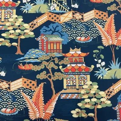 Hamilton Fabric Tao Peacock