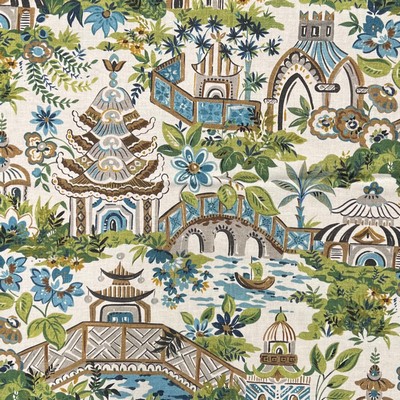 Hamilton Fabric Yakata Ivory jan 2024 Beige  Fire Rated Fabric Miscellaneous Novelty Oriental  Oriental Toile  Fabric