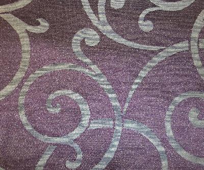 Kasmir Aldenham Plum in Camden Court Purple Multipurpose Cotton  Blend Fire Rated Fabric Scroll   Fabric